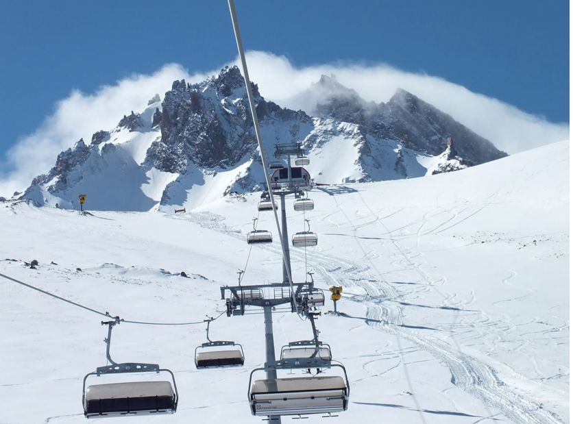 YENİ YILDA ERCİYES'TE KAYAK KEYFİ